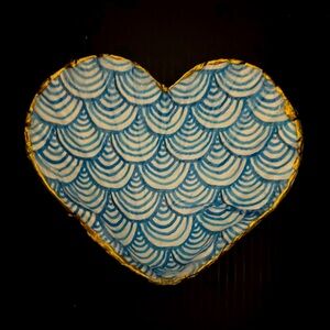 Heart shaped Seashell Trinket Dish